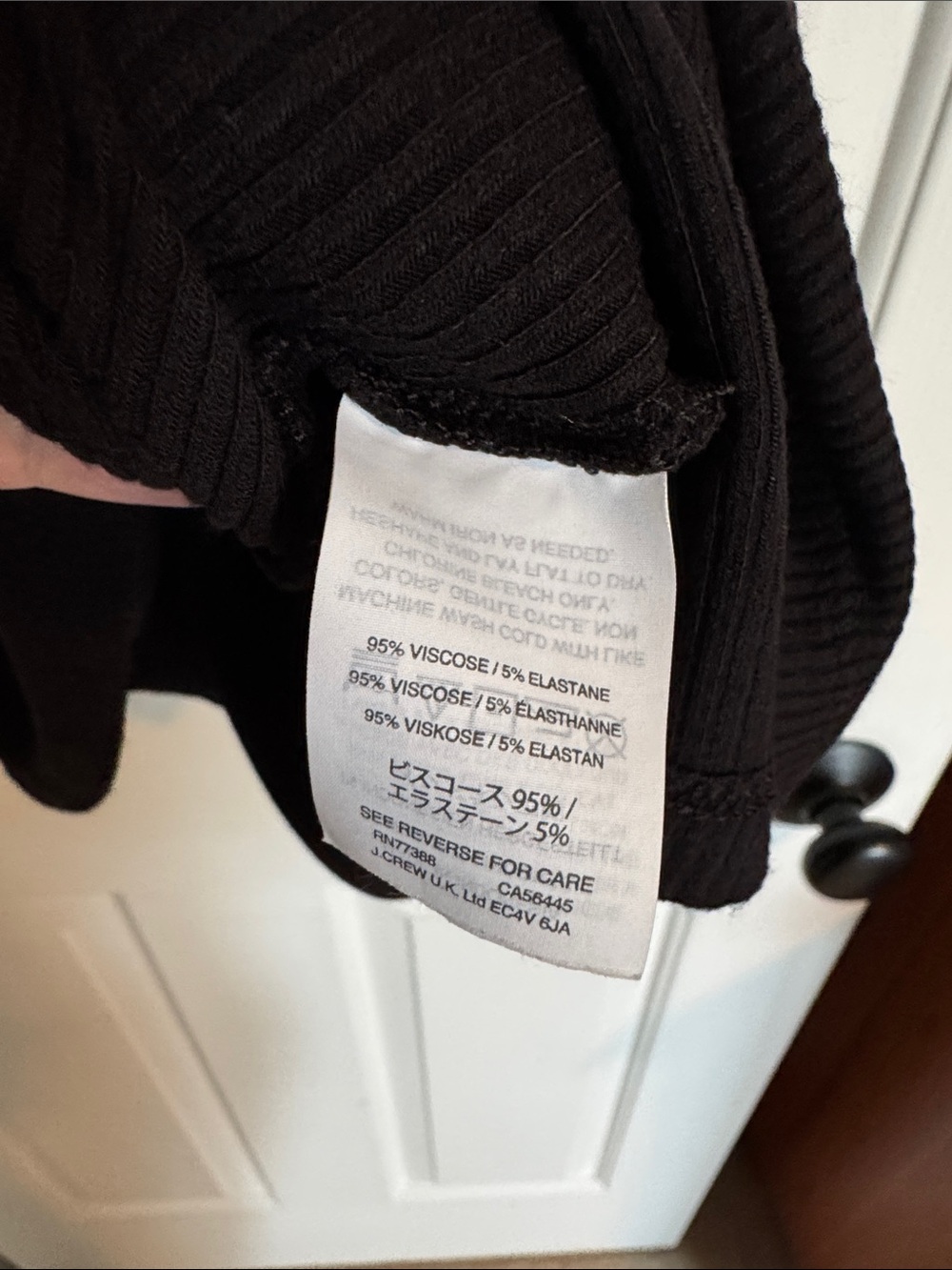 Madewell Black Ribbed Racerback Dress - Picture 2 of 2